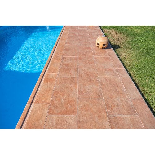 33x66cm Natural Seri Pool Garden Cotto Mix 18 face Porselen Karo