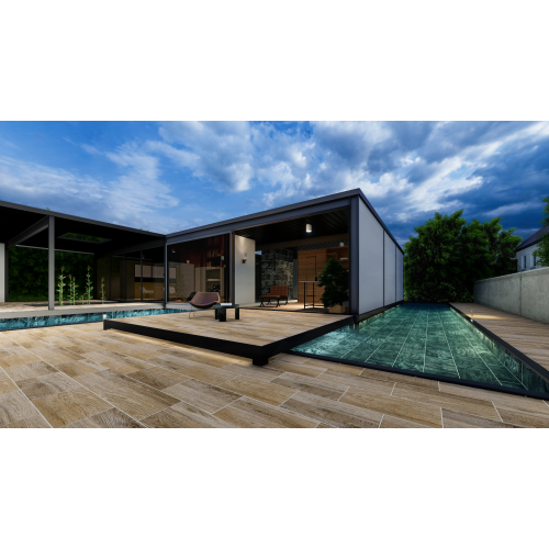 33x66cm Natural Seri Natural Wood Mix 9 face Porselen Karo