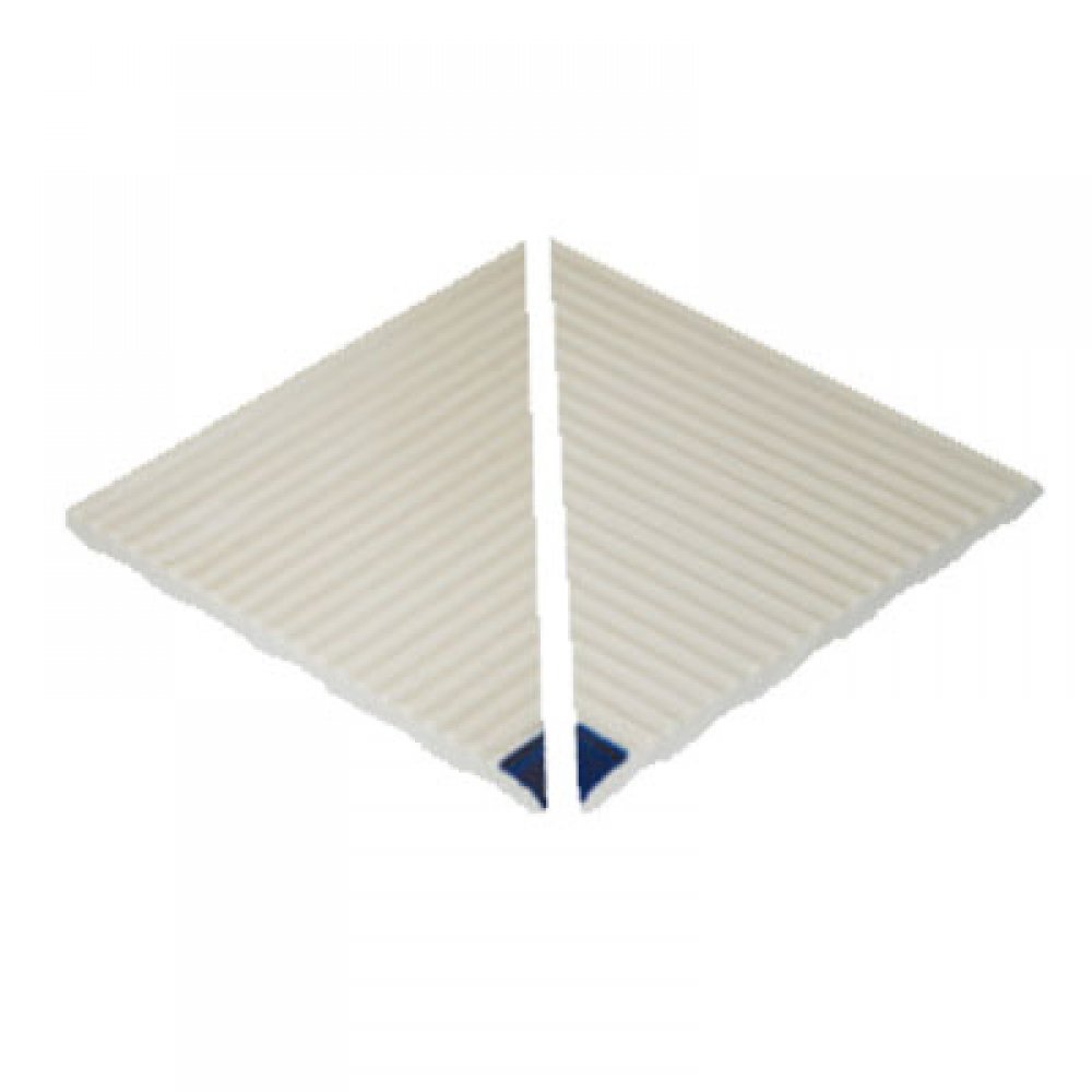 Havuz Kaymaz Çizgili Merdiven İç Köşe Kobalt 12x12cm