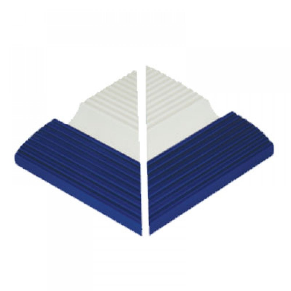 Havuz Tutamak Çizgili 12x12cm Kobalt Dış Köşe