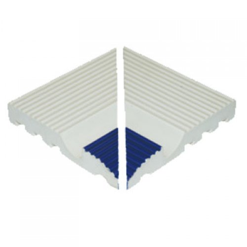 Havuz Tutamak Çizgili 12x12cm İç Köşe Kobalt